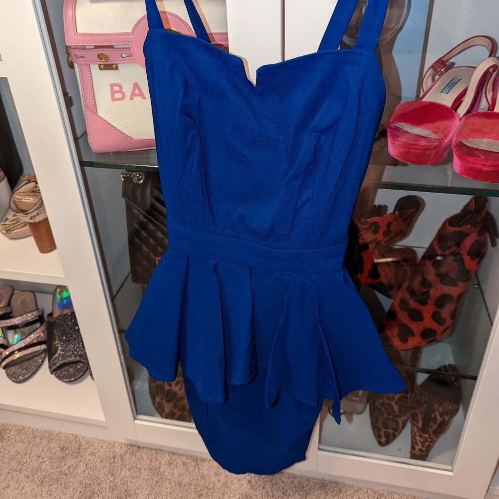 New, Never Been Worn Arden B Peplum Dress- Small W/ Tags